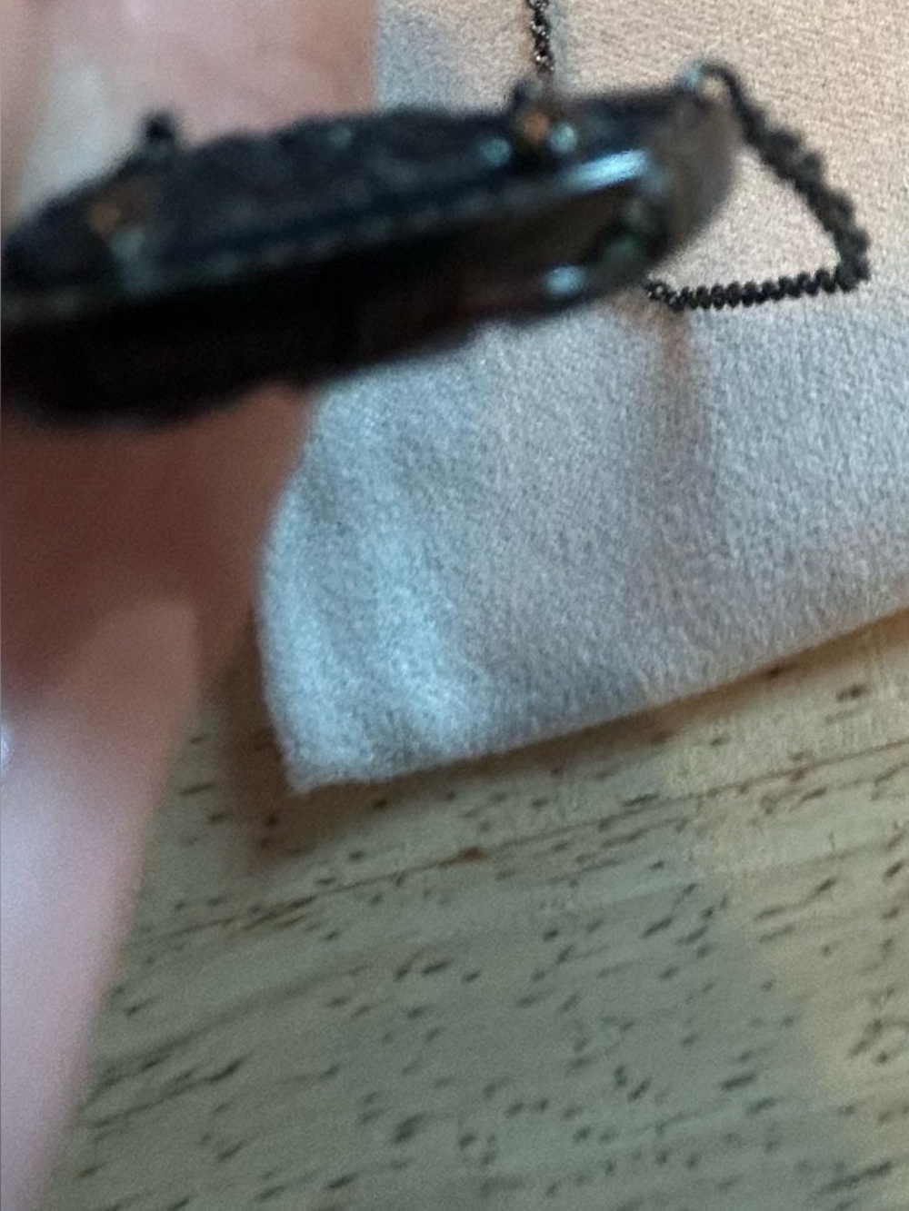 Kendra Scott Black Drusy Oval Pendant Necklace - Picture 8 of 8